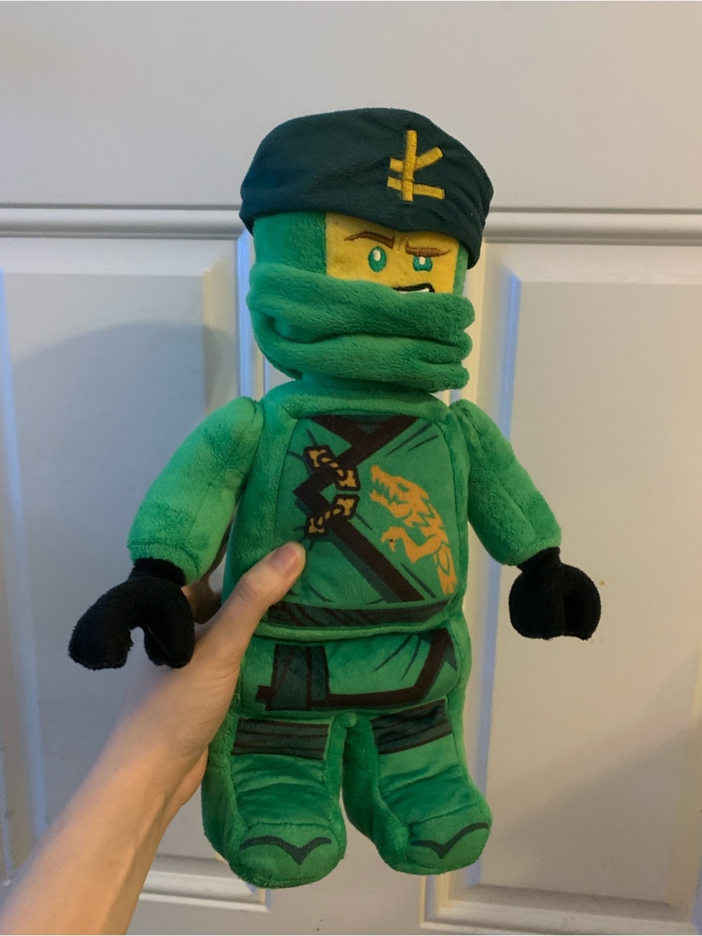 LEGO Ninjago Green Ninja Lloyd Plush 14" Stuffed Animal Character Toy Soft